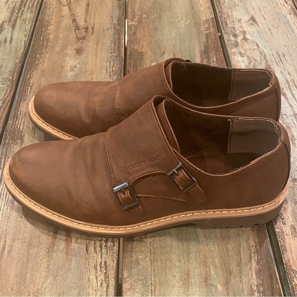 Kenneth Cole Double Strap Shoes Hook-And-Loop Adjustable Brown Women’s Size 6 - Picture 1 of 11